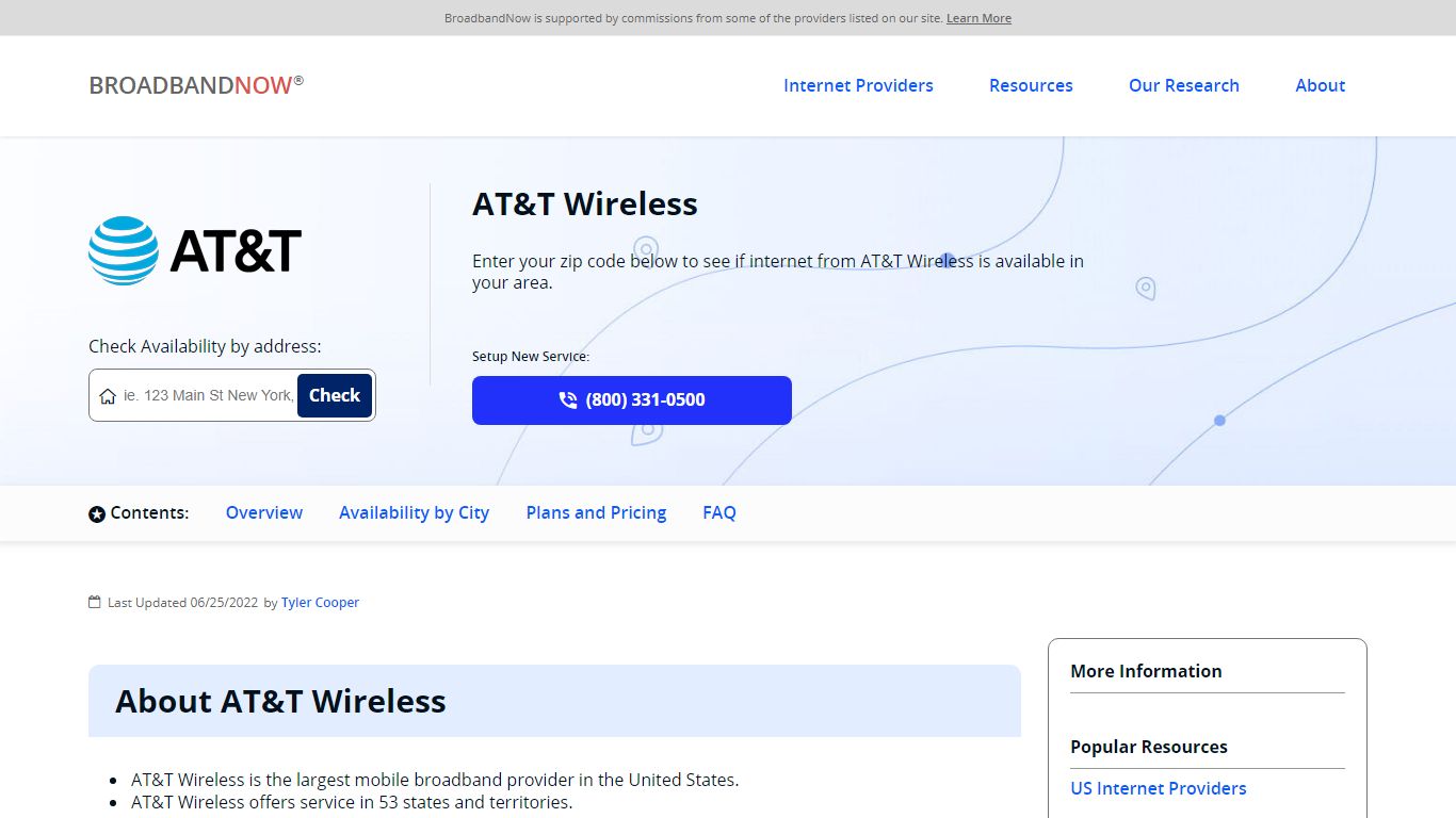 AT&T Wireless | Internet Provider | BroadbandNow